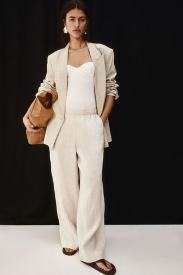 Wide Linen Trousers